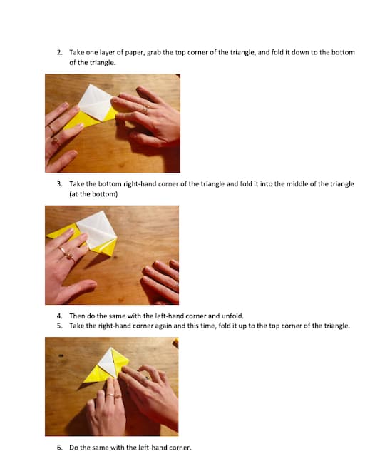 Origami Lion Activity