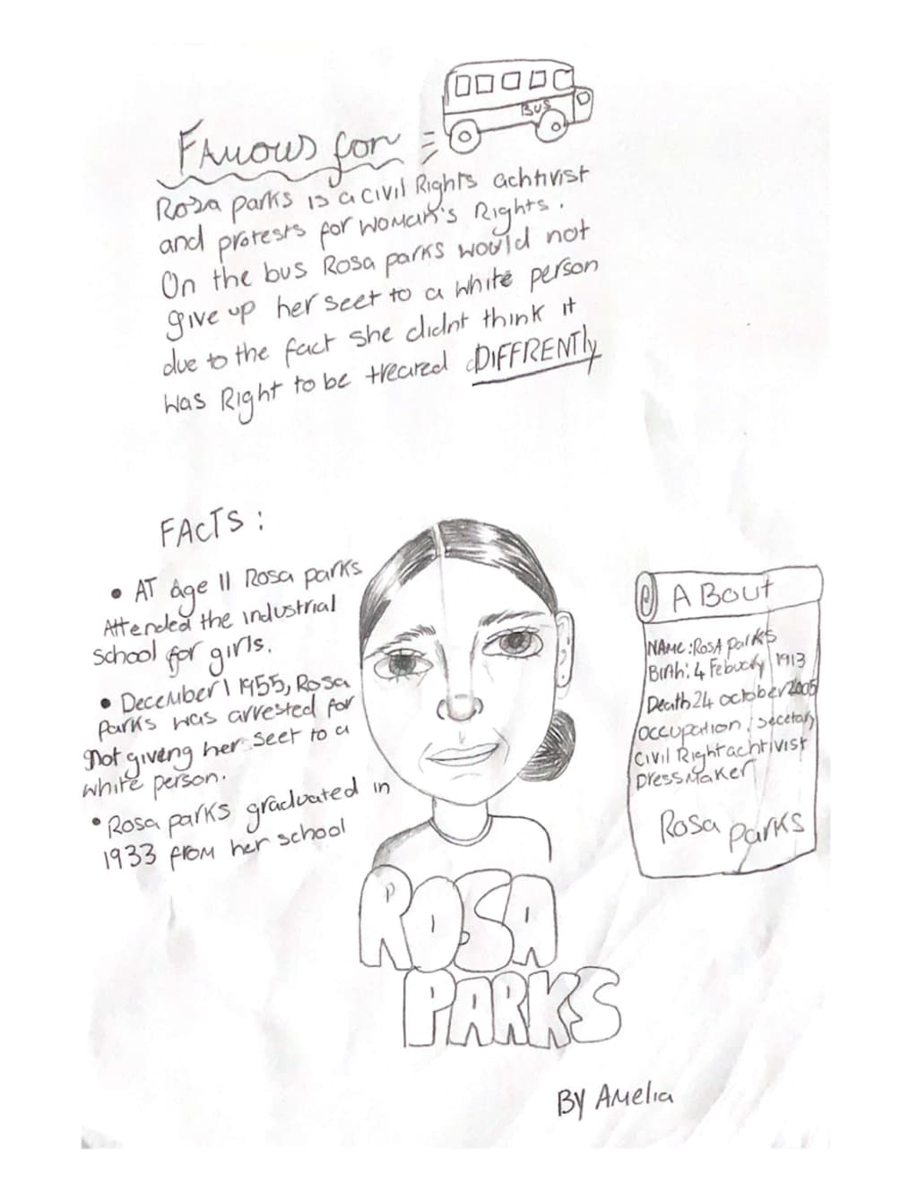 Rosa Parks by Amelia